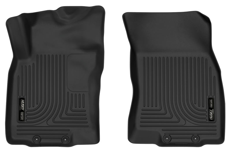 Revêtements de sol avant noirs Husky Liners 14-18 Nissan Rogue / 14-15 Nissan X-Trail X-Act Contour