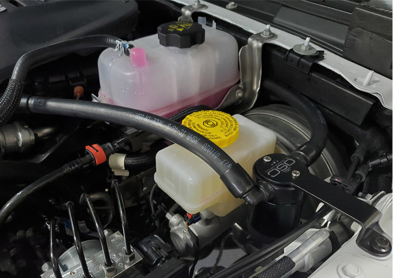 Séparateur d'huile côté conducteur J&amp;L 18-24 Jeep Wrangler JL 3.6L 3.0 - Anodisé noir