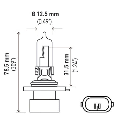 Ampoule Hella 9005XS 12V 100W XEN BLANC XB (2)