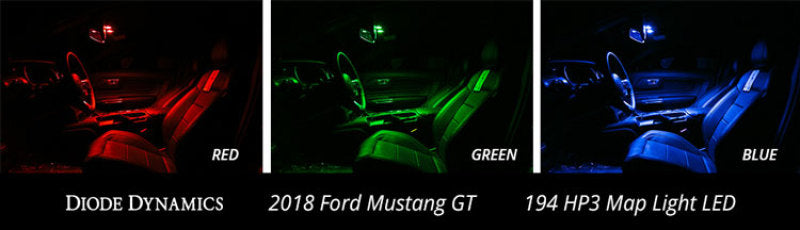 Kit d'éclairage intérieur à LED Diode Dynamics 18-19 Mustang Stage 2 Mustang - Froid - Blanc