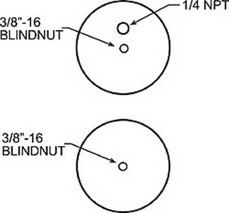 Ressort pneumatique arrière de rechange Firestone Ride-Rite 267C 1.5 (W217606784)