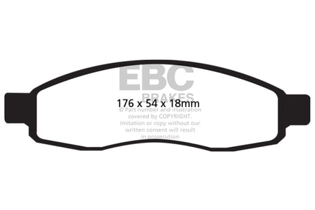 EBC 04-05 Infiniti QX56 5.6 Ultimax2 Front Brake Pads