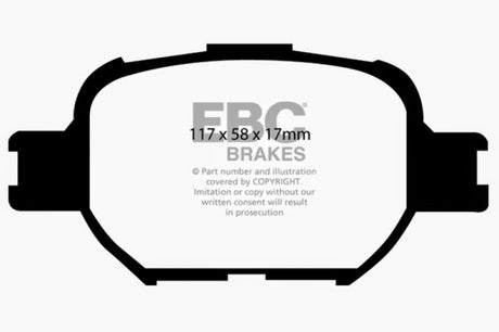 Plaquettes de frein avant EBC 04-10 Scion TC 2.4 Greenstuff