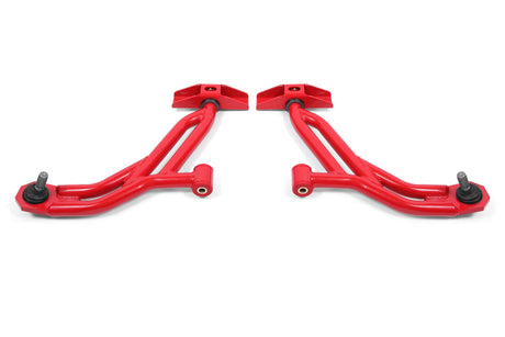BMR 10-14 Ford Mustang Adj. Lower A-Arms Delrin/Rod End w/ 19mm STD. Ball Joint - Red BMR Suspension