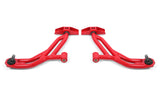 BMR 10-14 Ford Mustang / Shelby GT500 Non-Adj. Lower A-Arms (Poly/Delrin) - Red BMR Suspension