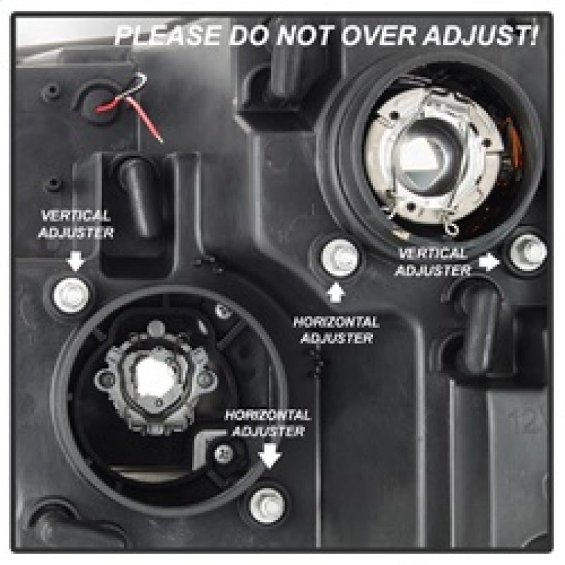 Phares Spyder 09-16 Dodge Ram 1500 Version 2 Barre lumineuse DRL Noir PRO-YD-DR09V2-LBDRL-BK