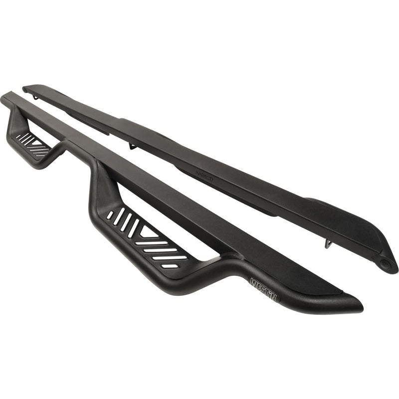 Westin 99-13 Chevrolet Silverado 1500 (Ext. Cab) Outlaw Drop Nerf Step Bars - Textured Black