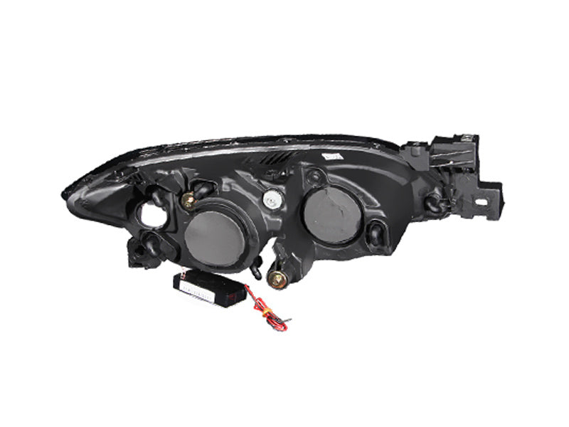 Phares de projecteur ANZO 2004-2008 Mazda 3 avec halo noir (CCFL)