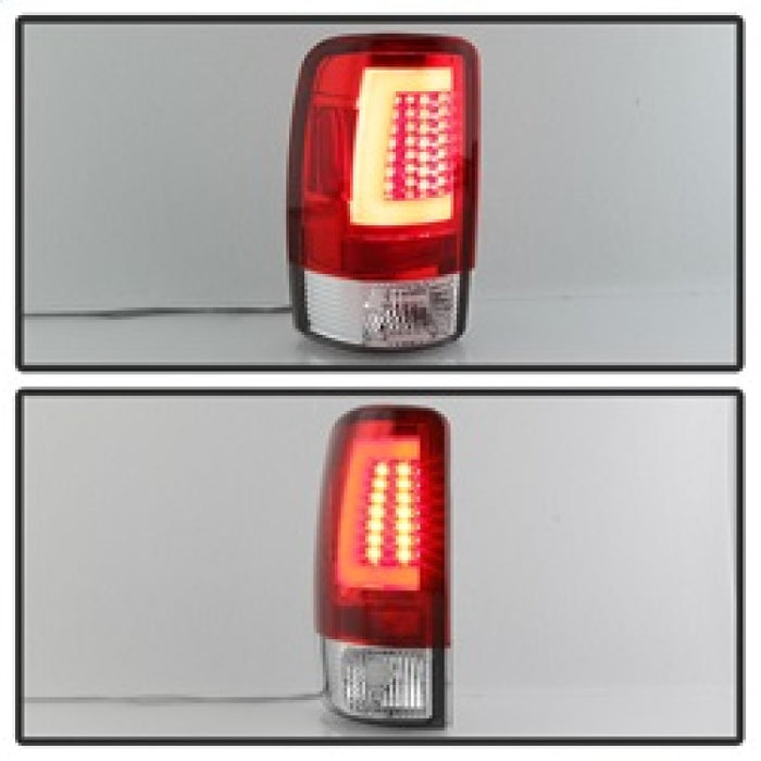 Feux arrière à LED pour Spyder 00-06 Chevy Suburban 1500/2500 V2 - Clr rouge (ALT-YD-CD00V2-LBLED-RC)