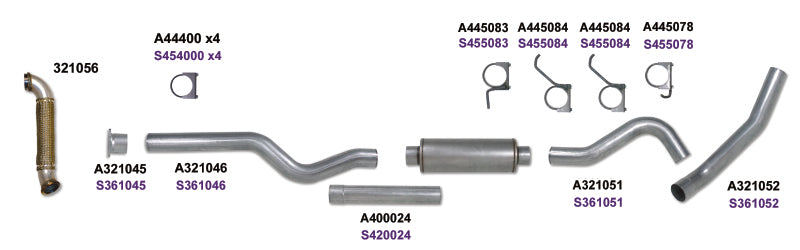 KIT Diamond Eye 4 pouces CBSGL avec TDP AL 04-05 Chevy/GMC 6,6 L Duramax 2500/3500