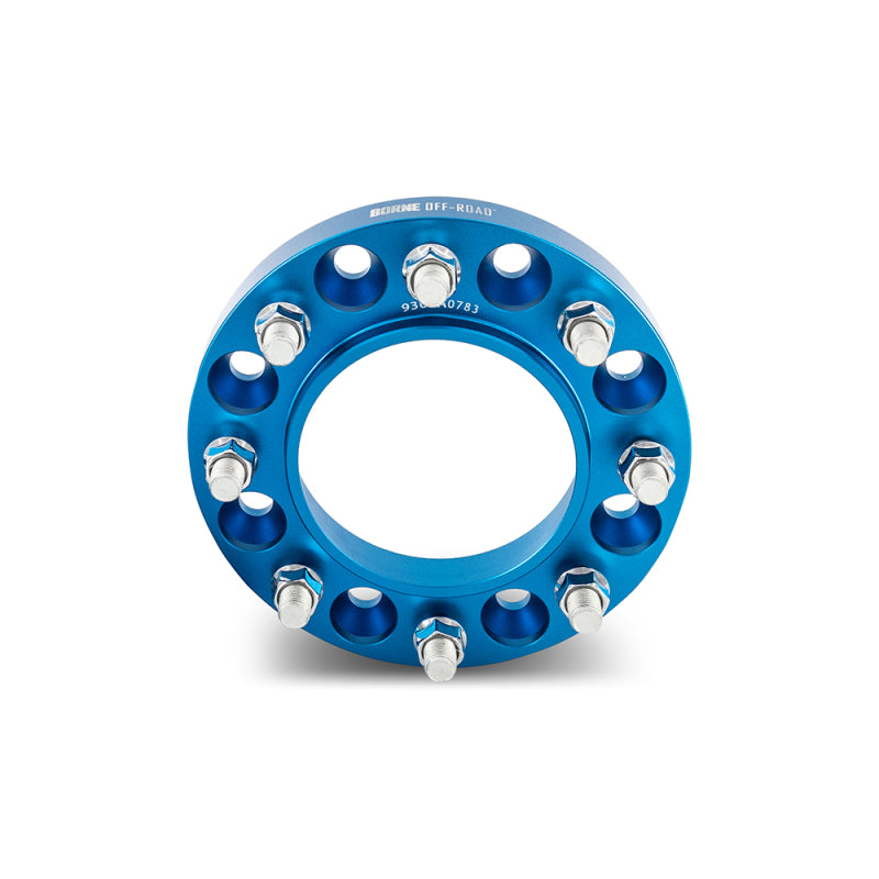 Mishimoto Borne Off-Road Wheel Spacers 8X165.1 121.3 45 M14 Blu