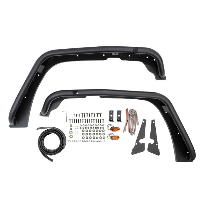 Garde-boue tubulaire Westin/Snyper 07-17 Jeep Wrangler - Avant - Noir texturé