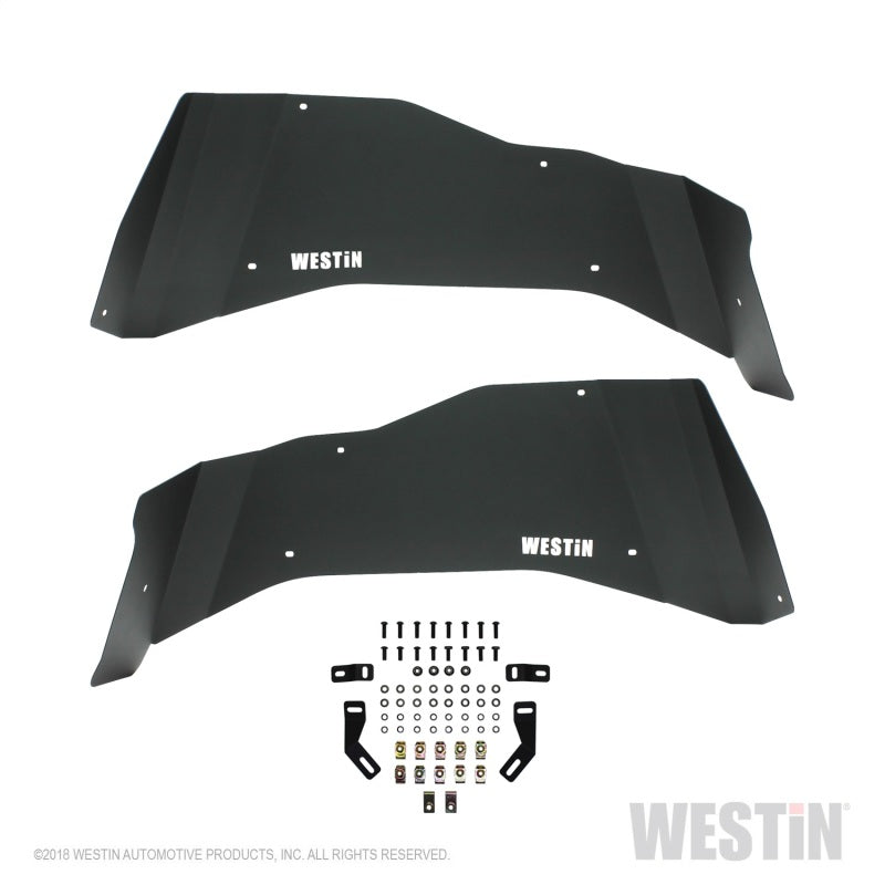 Garde-boue intérieur Westin 07-18 Jeep Wrangler JK - Arrière - Noir texturé