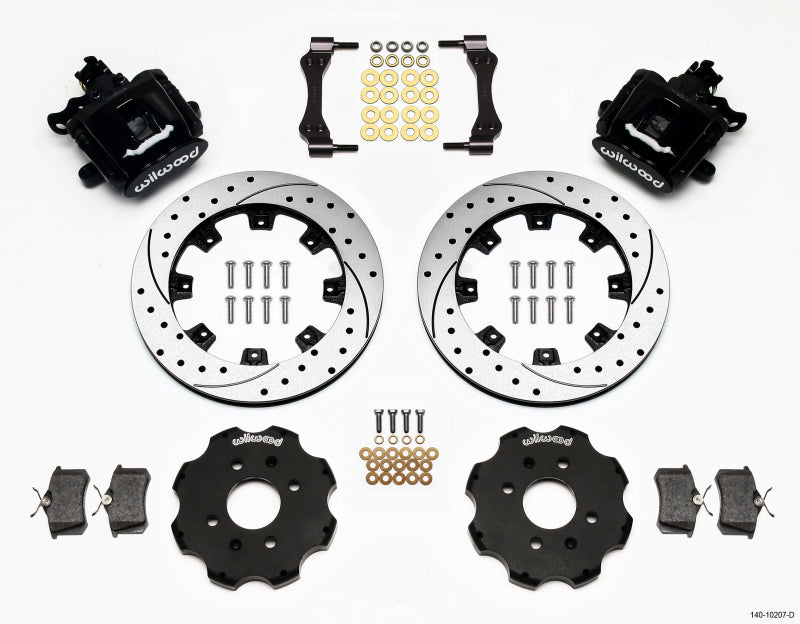 Kit de frein de stationnement arrière combiné Wilwood 12,19 pouces percé Civic / Integra Disc 2,39 Hub Offset