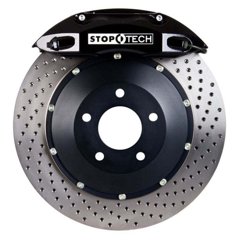 StopTech 11 BMW 1M w/ Black ST-40 Calipers 355x32mm Drilled Rotors Rear Big Brake Kit