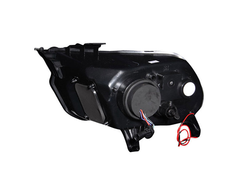 Phares de projecteur ANZO 2010-2014 Ford Mustang avec halo noir (CCFL)