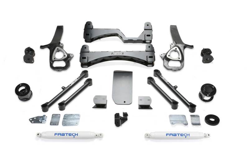 Système de base Fabtech 19-21 Ram 1500 4WD 6 pouces avec amortisseurs de performance