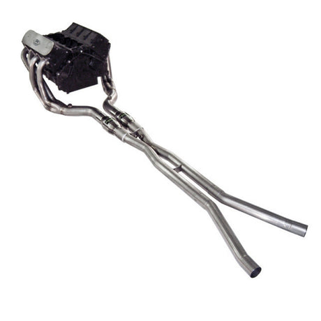 Collecteurs d'échappement primaires de 2 pouces en acier inoxydable pour Chevy Corvette 2005-08 avec convertisseurs