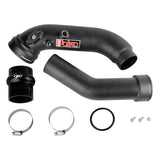 Tuyaux d'échangeur thermique SES noirs froissés pour BMW L6-3.0L/Turbo/Twin Turbo/L4-2.0L/L6-2.5L 16-20