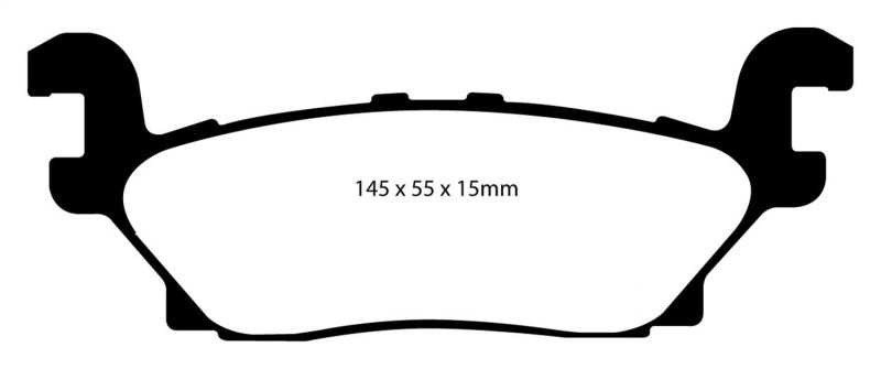 Plaquettes de frein arrière EBC 05-07 Hummer H3 3.5 Greenstuff