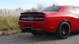 Échappement arrière double avec embouts noirs de 3,5 pouces pour Dodge Challenger Hellcat Corsa 15-17