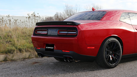 Échappement sport double sortie arrière Corsa 15-17 Dodge Challenger Hellcat avec embouts noirs de 3,5 pouces