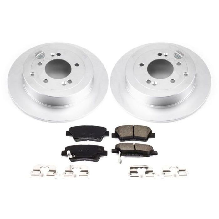 Power Stop 16-18 Hyundai Tucson Rear Z17 Evolution Geomet Coated Brake Kit