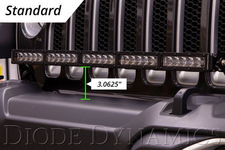 Kit de support de pare-chocs Diode Dynamics 18-21 Jeep JL Wrangler/Gladiator SS30 - Combo double blanc
