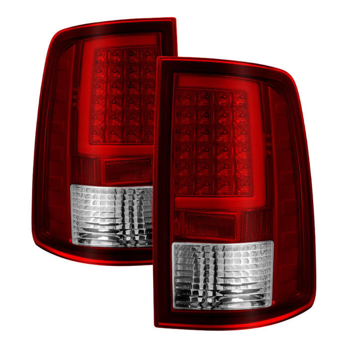 xTune Dodge Ram 1500 09-16 Feux arrière à LED Modèle à incandescence uniquement - Rouge transparent ALT-ON-DR09-LBLED-RC