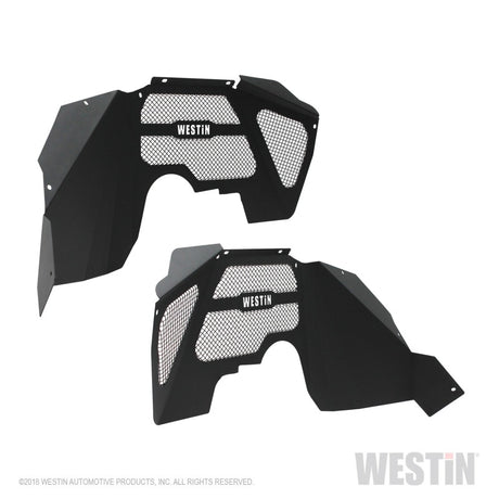 Garde-boue intérieur Westin 07-18 Jeep Wrangler JK - Avant - Noir texturé