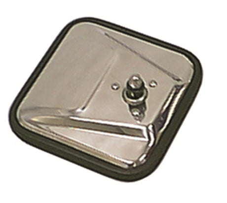 Rétroviseur gauche en acier inoxydable de style CJ pour Jeep CJ Rugged Ridge 55-86