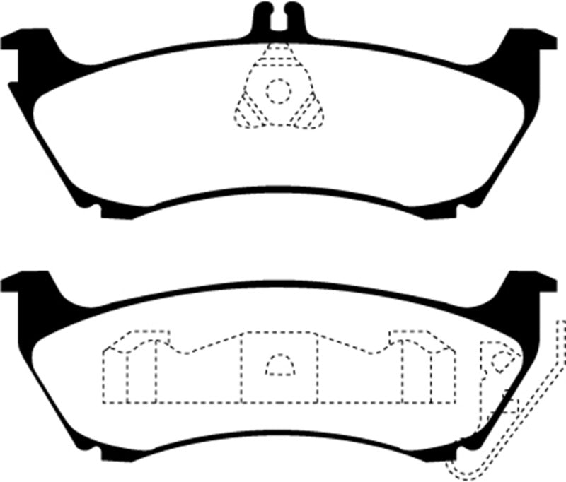 Plaquettes de frein arrière EBC 99-02 Mercedes-Benz Classe M (ML) ML320 3.2 Ultimax2