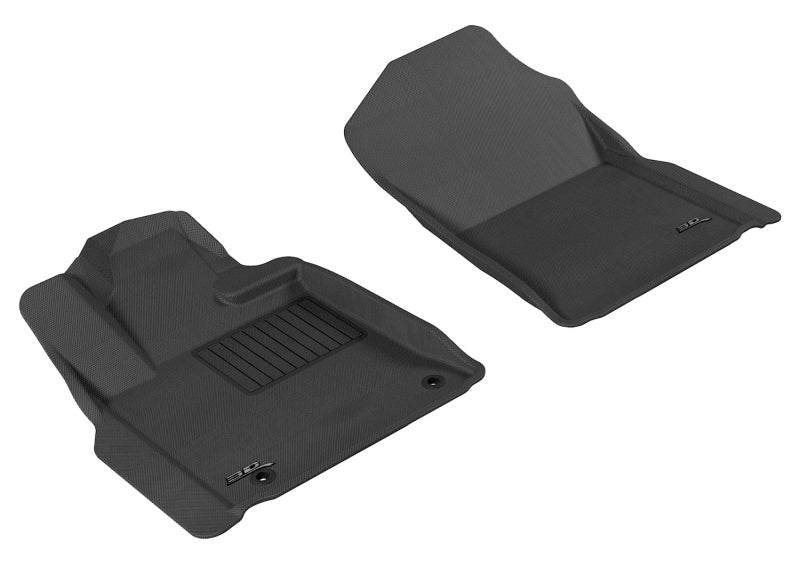 Tapis de sol 3D MAXpider 2012-2020 Toyota Tundra Reg/DBL/Crewmax/Sequoia Kagu 1ère rangée - Noir