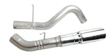 Échappement simple avec filtre arrière de 4 po pour Gibson 13-16 Ram 2500 Big Horn 6,7 L - Acier inoxydable