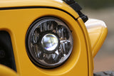 Phare de rechange KC HiLiTES 07-18 Jeep JK 7 pouces Gravity LED Pro approuvé DOT (simple)
