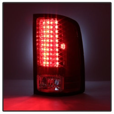 Spyder GMC Sierra 07-13 (pas 3500 Dually 4 roues arrière) Feux arrière à LED Rouge Clair ALT-YD-GS07-LED-RC