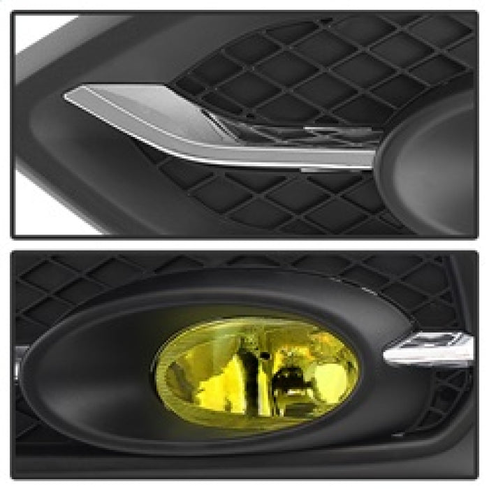 Feu antibrouillard OEM Spyder Honda Civic 2014-2015 2 portes/coupé (modèle EX uniquement) avec interrupteur - Jaune FL-HC2014-2D-Y