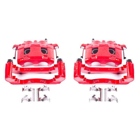 Étriers avant rouges Power Stop 06-11 Buick Lucerne avec supports - Paire