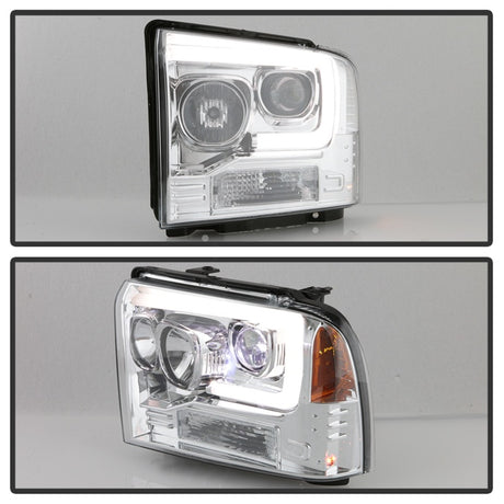 Module LED haute puissance Spyder Platinum Ford F250/350/450 05-07 Projecteur de phares - Chrome (PRO-YD-FS05V2