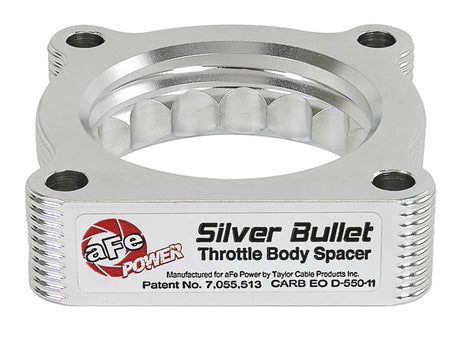 Entretoises de corps de papillon aFe Silver Bullet TBS Toyota Tacoma 05-11 V6-4.0L