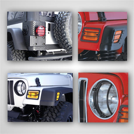 Kit d'éclairage Rugged Ridge Euro Guard 97-06 Jeep Wrangler TJ