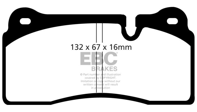 Plaquettes de frein avant EBC 98-99 Lamborghini Diablo 5.7L Sv Bluestuff