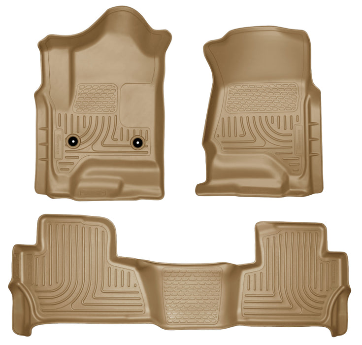 Revêtements de sol Husky Liners 2015 Chevy/GMC Tahoe/Yukon WeatherBeater Combo Tan