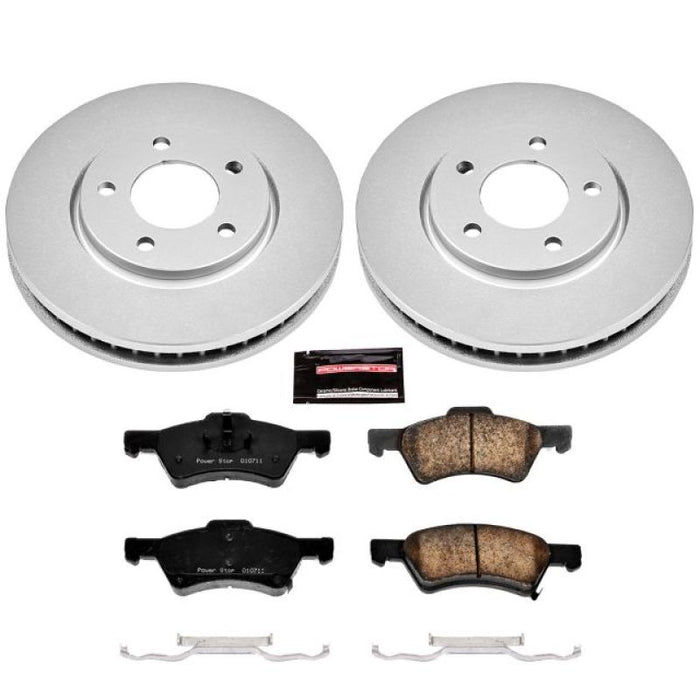 Kit de freins à revêtement Geomet Power Stop 01-07 pour Chrysler Town &amp; Country Z17 Evolution avant