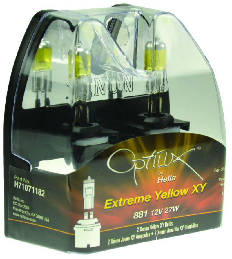 Ampoule Xénon Jaune XY Hella Optilux 881 12V