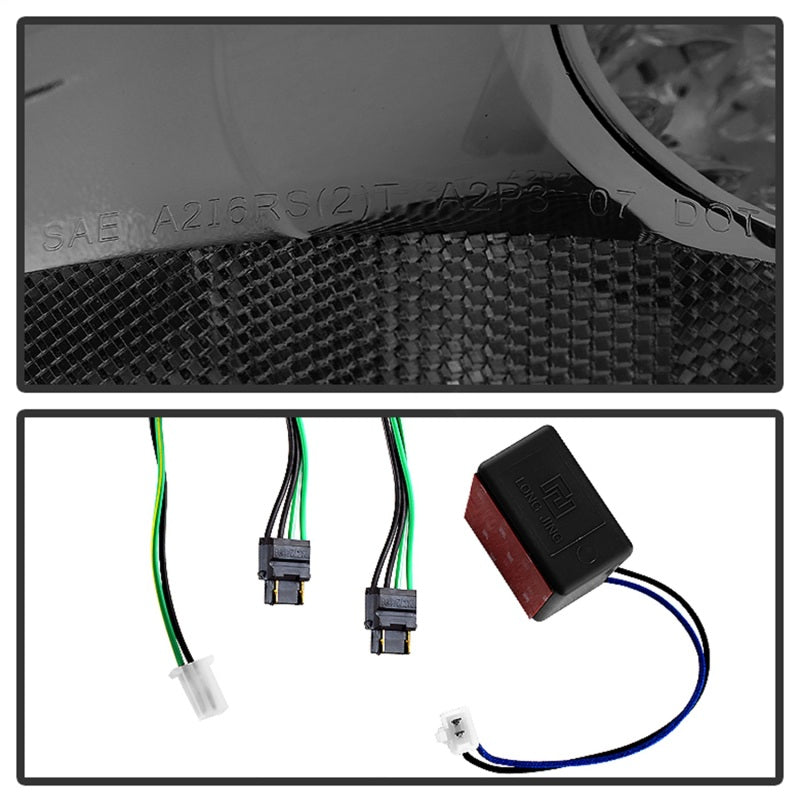 Feux arrière à LED Xtune Chevy Suburban/GMC Yukon/Yukon Denali 07-14 fumés ALT-JH-CSUB07-LED-G2-SM