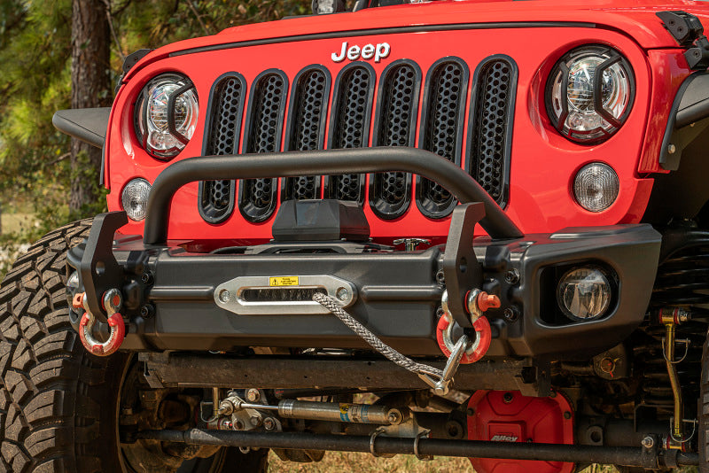 Rugged Ridge Arcus Front Bumper Tube Overrider Black JK