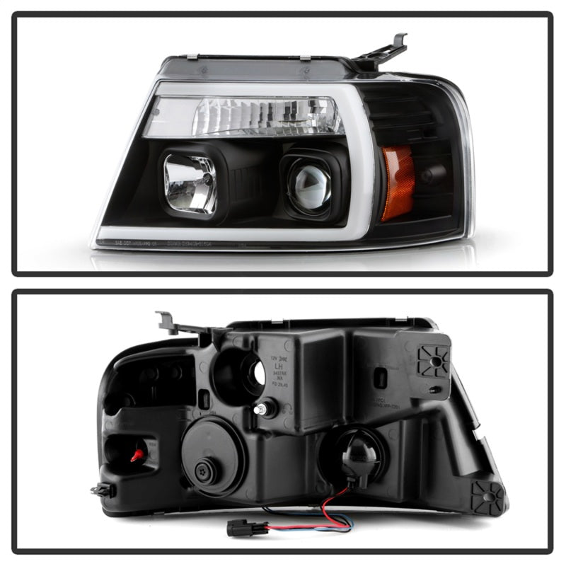 Phares à DEL haute puissance Spyder pour Ford F-150 04-08 - Noir PRO-YD-FF15004PL-BK