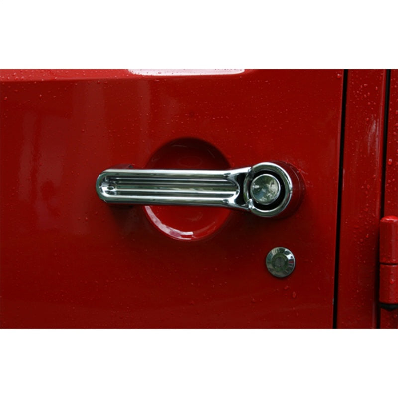 Kit de couvre-poignées de porte chromées Rugged Ridge pour Jeep Wrangler JK 07-18