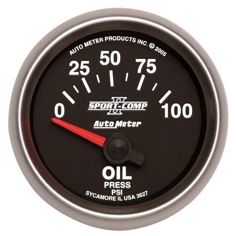 Kit de jauges de température et de pression d'huile de la boîte de vitesses du pilier A de Jeep Wrangler Autometer 11+ Sport Comp 2